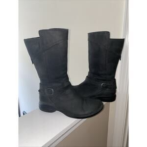 Merrell Captiva Performance Black Women’s Mid Calf Zipper Boots Buckle Size 10